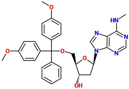 MC080648 5'-Dimethoxytrityl-N6-methyl-2'-deoxyadenosine (图片) MC080648 5'-Dimethoxytrityl-N6-methyl-2'-deoxyadenosine